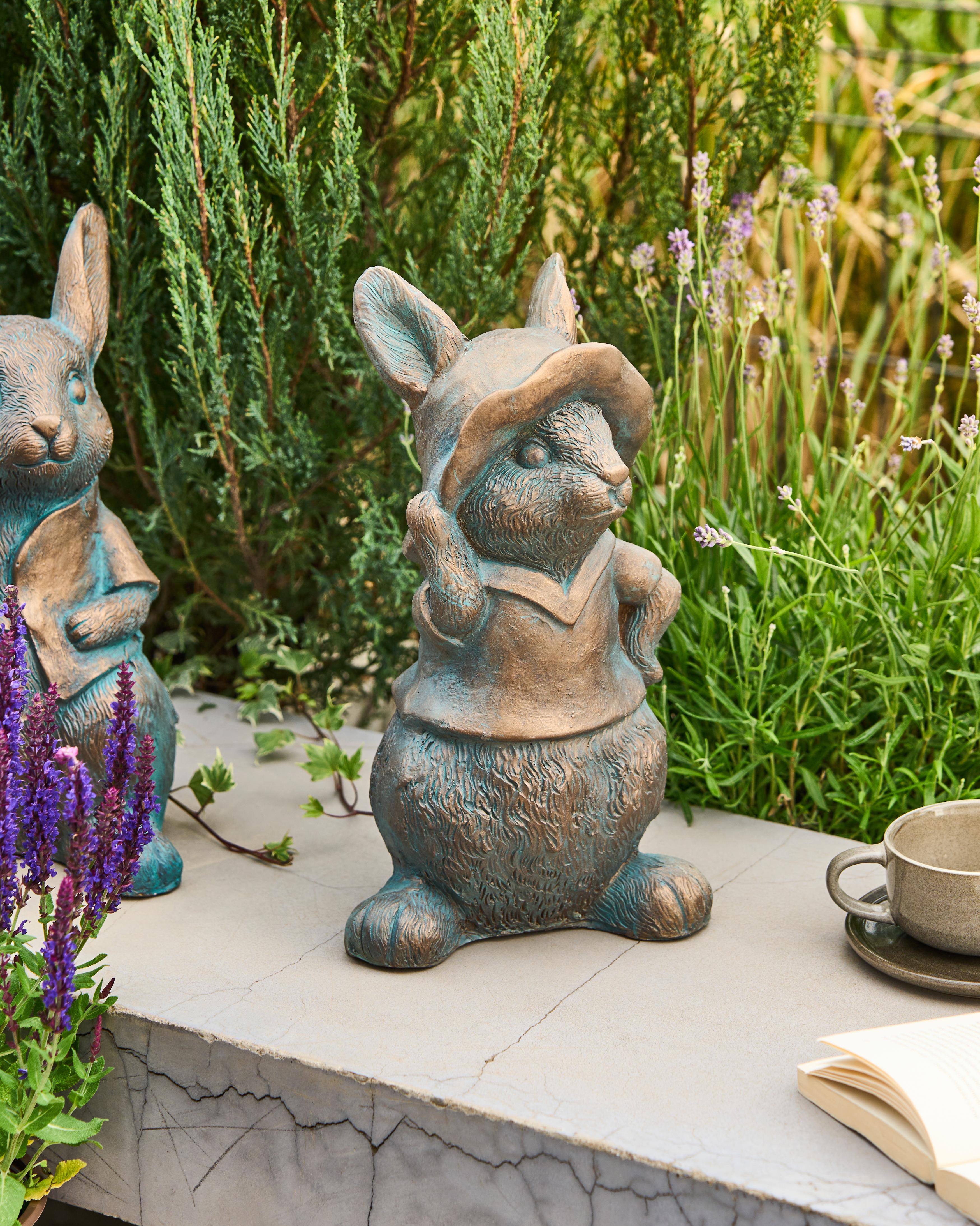 Garden Figurine KONAKRY Rabbit Brown