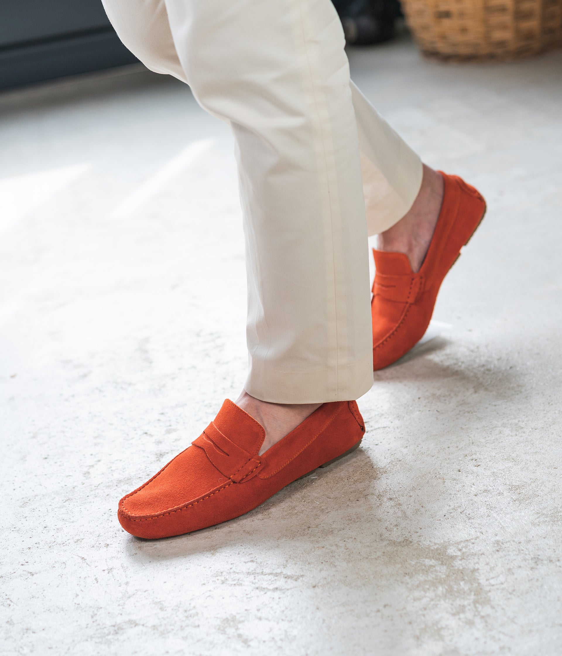 Mocassin Sésame orange