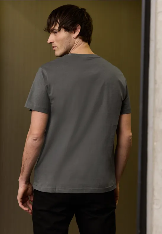 Basic T-Shirt aus reiner Baumwolle