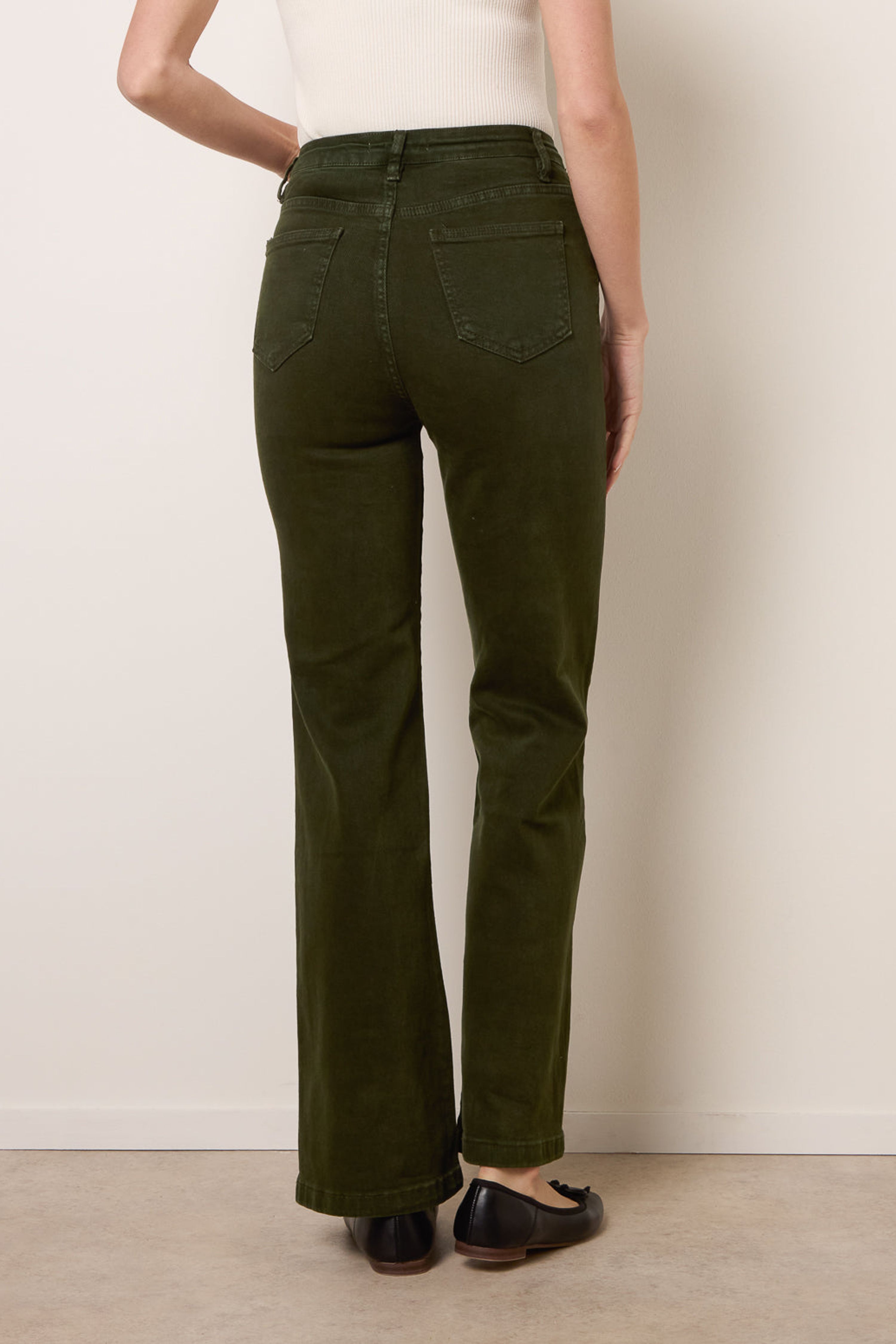 Blue Vanilla Green Pocket Rope Stretch Jeans