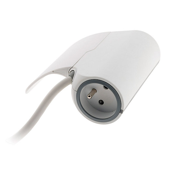 Multiprise canapé 1 prise   USB blanc Thomson