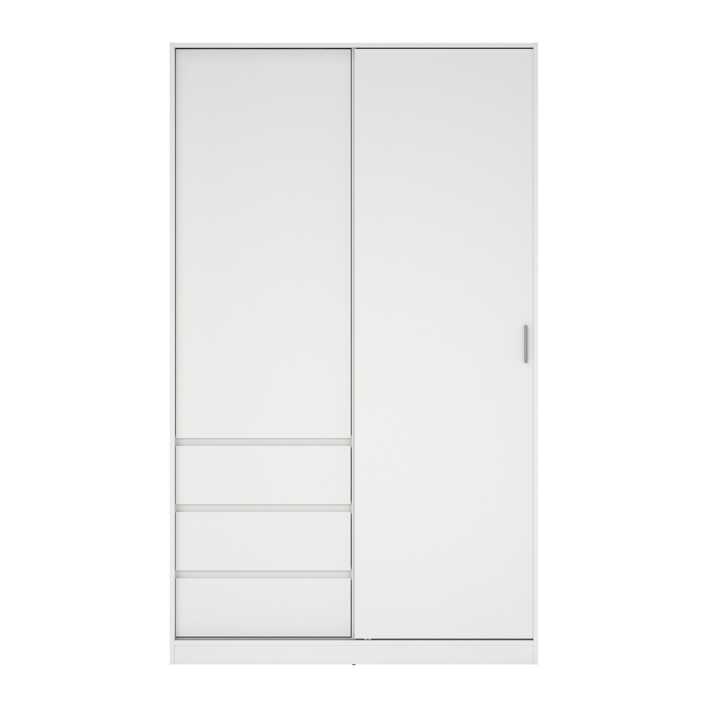 by fonQ basic Slide Kledingkast - B 118,5 cm - Wit
