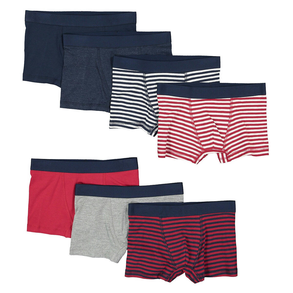 Lot de 7 boxers en coton