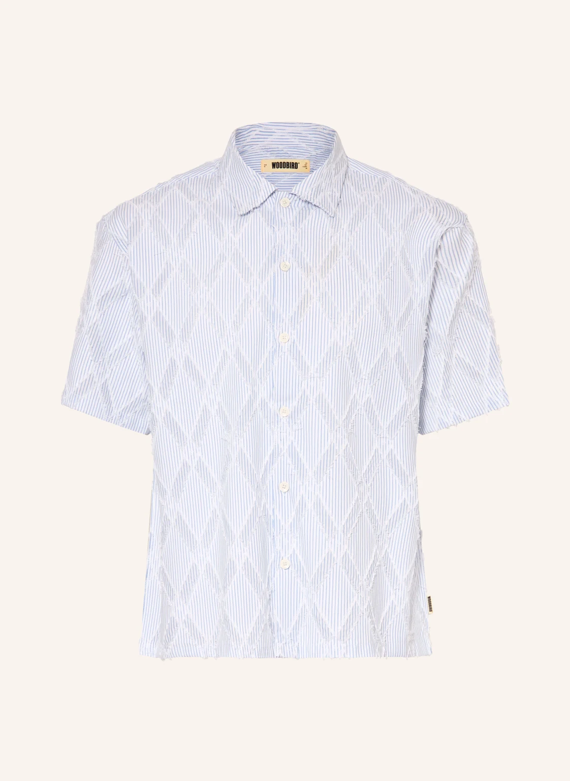 WOODBIRD Kurzarm-Hemd Comfort Fit