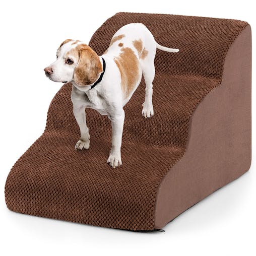 NNECW Non-Slip Dog Steps with High-Density Sponge for Small & Old Dogs