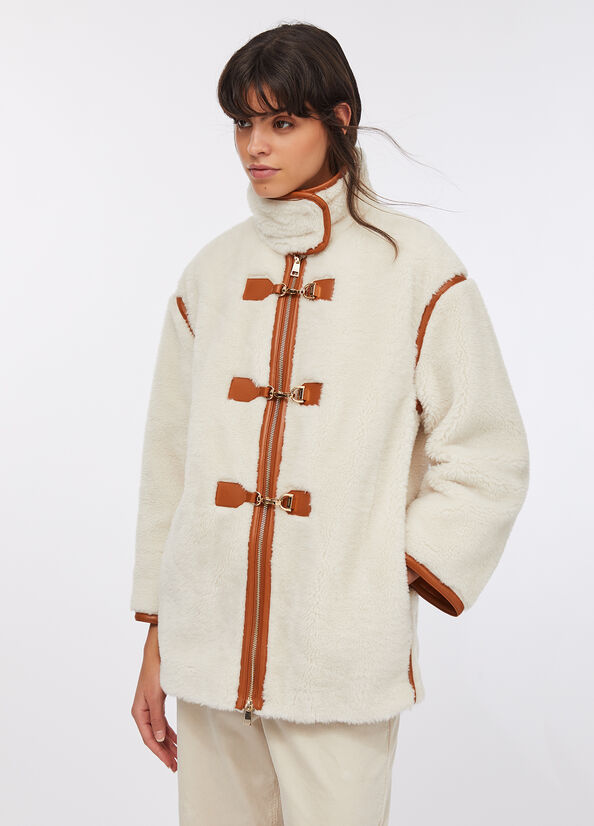 Giacca in tessuto teddy