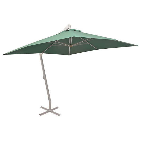 Parasol 300 x 300 cm poteau aluminium vert Helloshop26