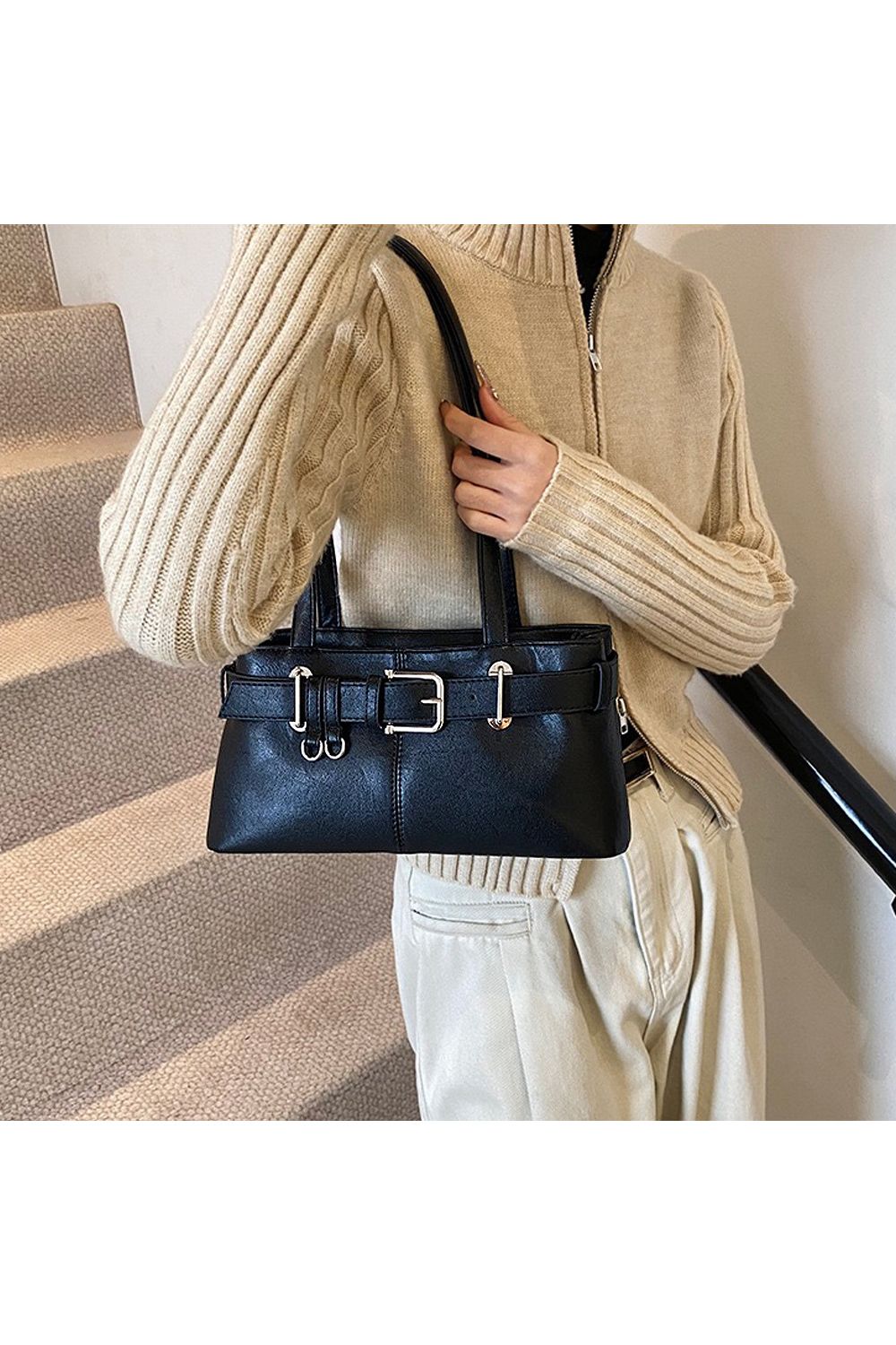 XY London Josephine' Belted Shoulder Bag