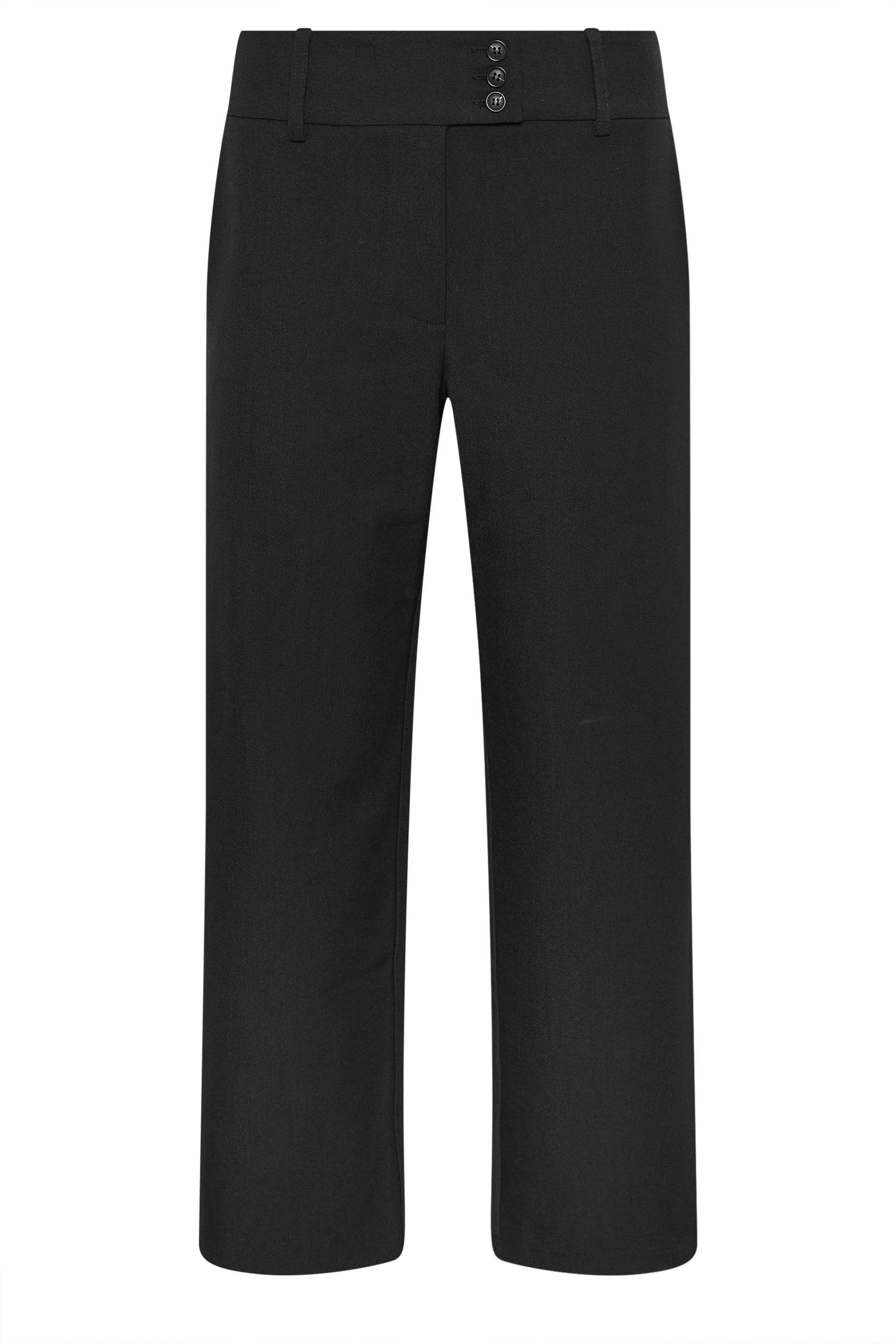 PixieGirl Petite Button Tab Detail Wide Leg Trousers