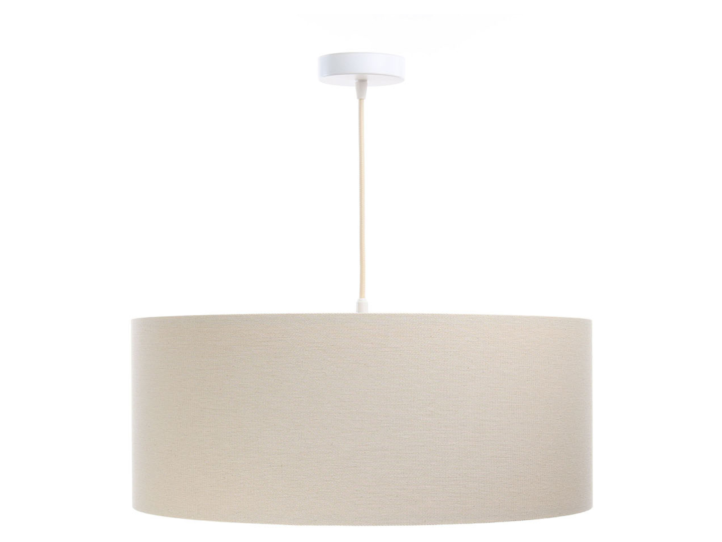 Lampa wisząca Boho 60 cm tkaninowa beżowa