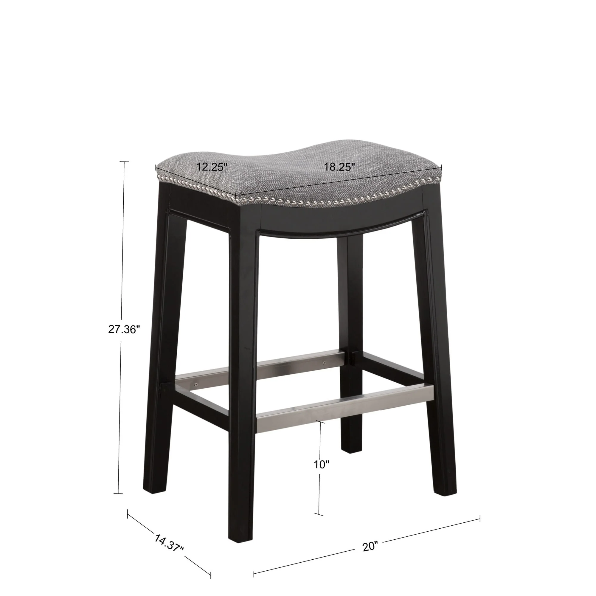 Madison Park Nomad Saddle Counter Stool