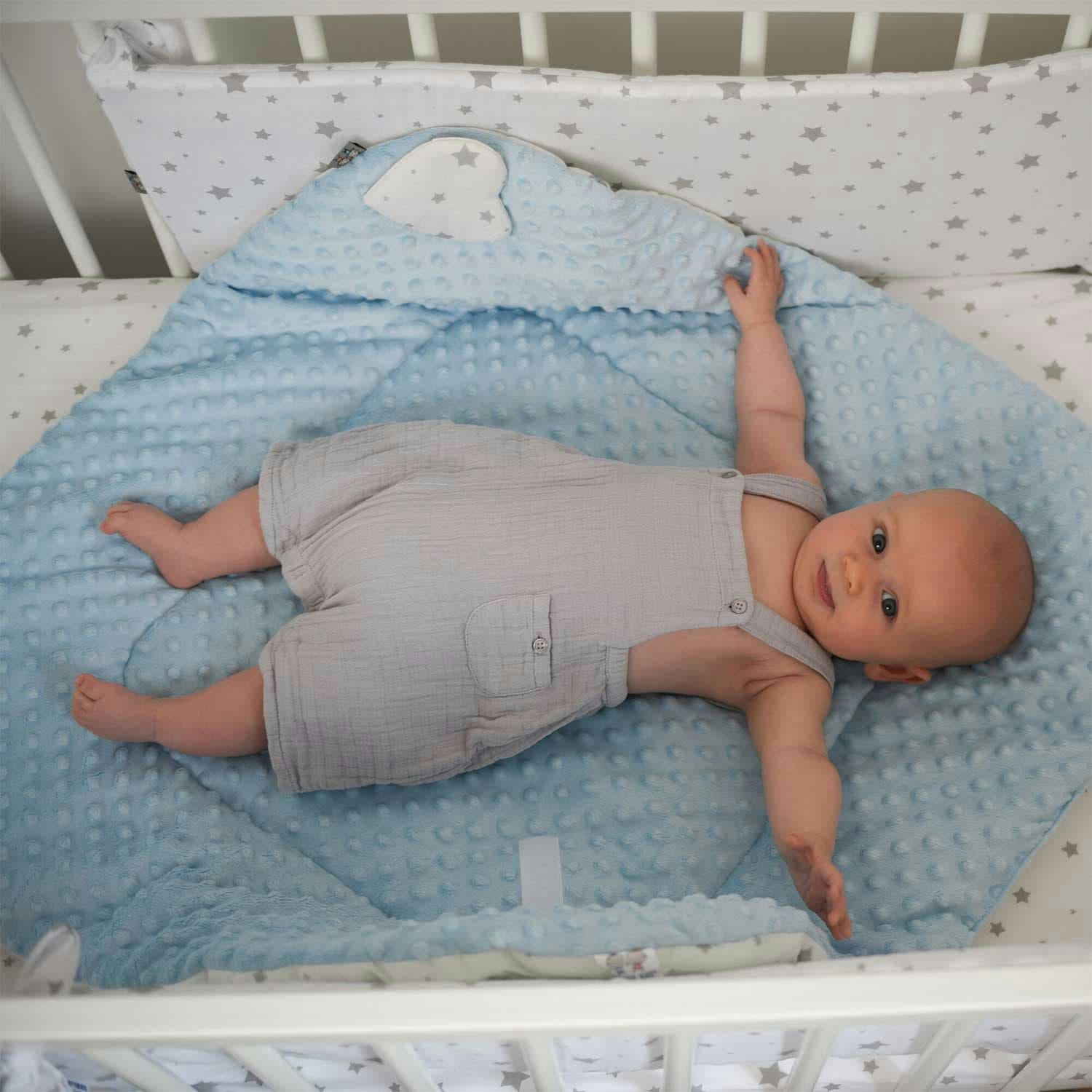 STELLA - Gigoteuse d'emmaillotage minky réversible