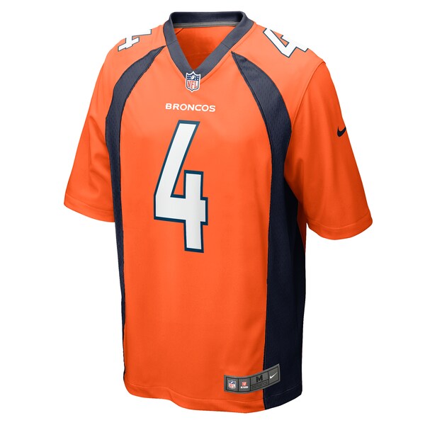 Jarrett Stidham Denver Broncos Nike Game Player Jersey - Orange