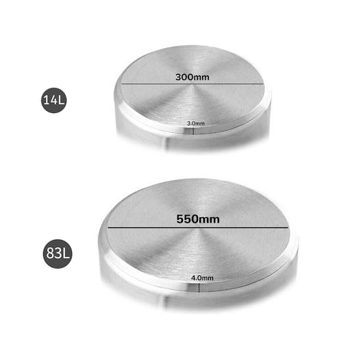 SOGA 14L & 83L Stainless Steel Stock Pot - Top-Grade 18/10 Stockpot