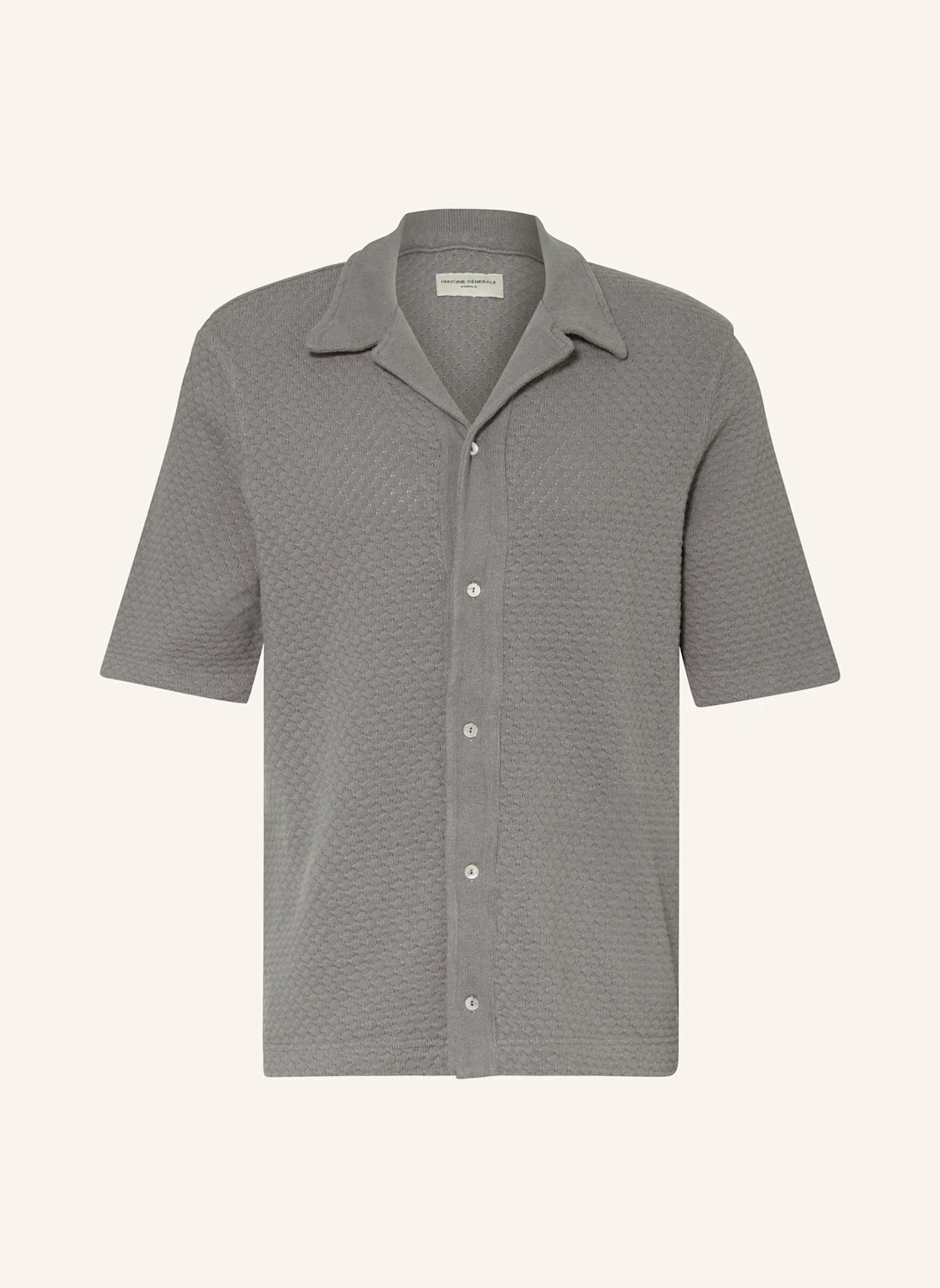 Officine Générale Strickhemd KAI Regular Fit