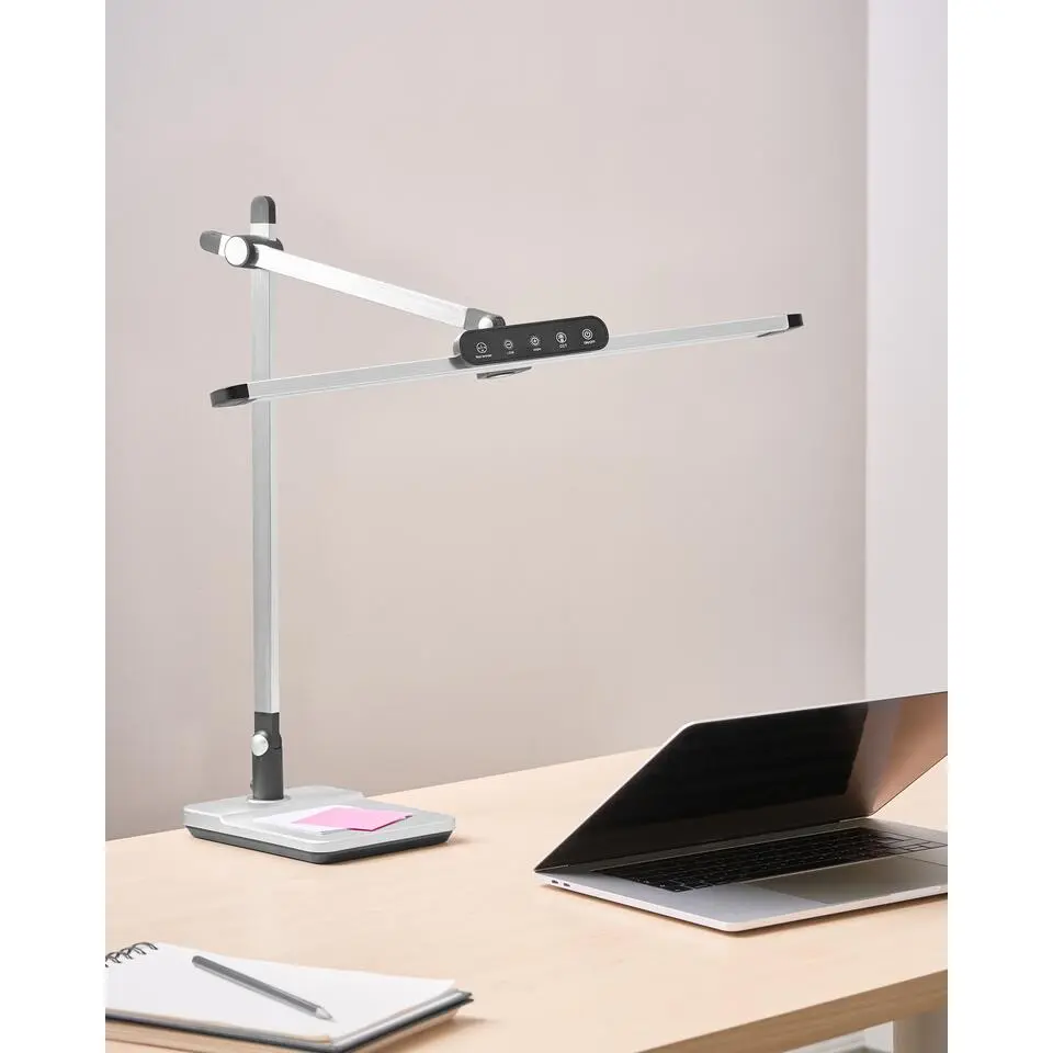 SERPENS - Bureaulamp LED - Zilver - Synthetisch materiaal