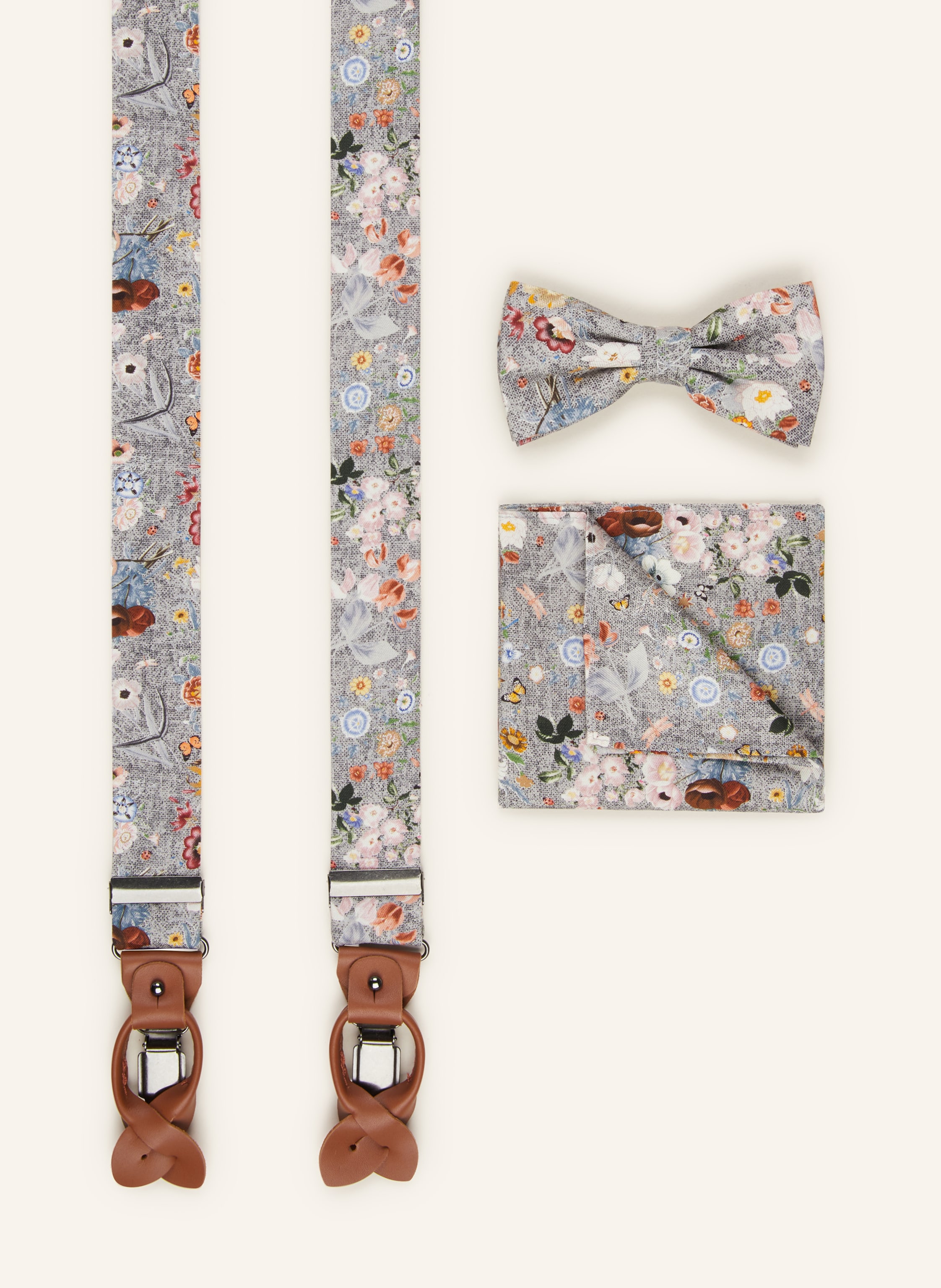 Prince BOWTIE Set: Hosenträger, Fliege und Einstecktuch