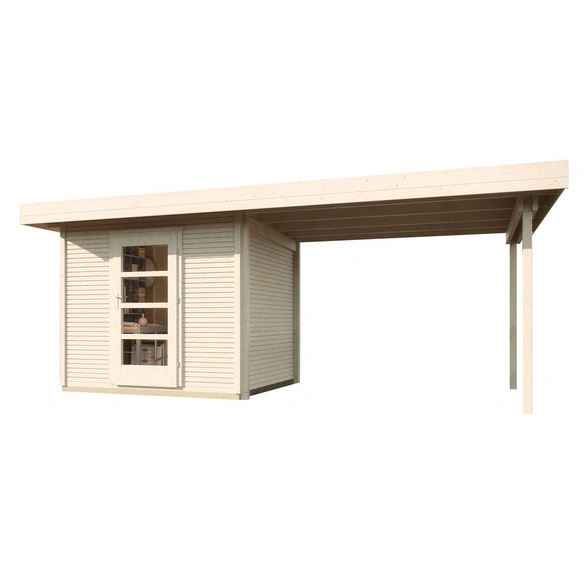 Gartenhaus »172 B Gr.3«, Holz, BxHxT: 634 x 226 x 377 cm (Außenmaße inkl. Dachüberstand)