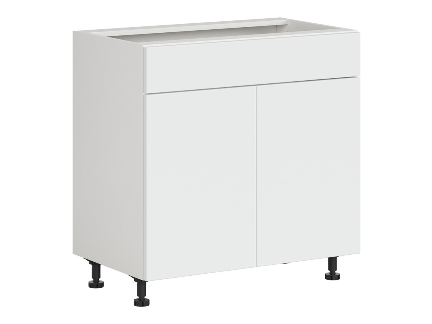 Szafka kuchenna dolna Top Line 2 80 cm dwudrzwiowa śnieżny super mat