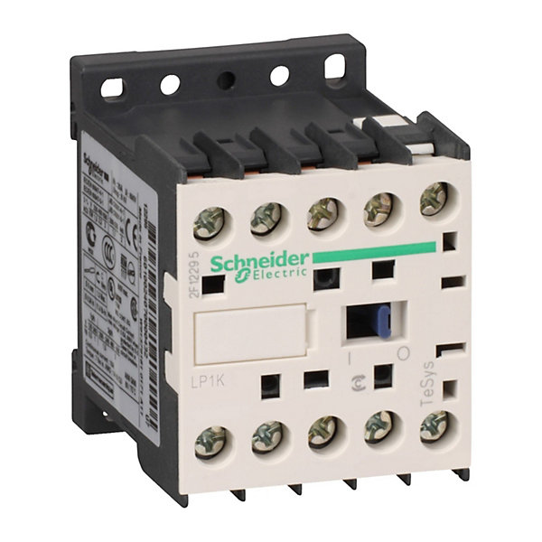Lp1k0601bd Schneider - Contacteur Tripolaire - 3no - 6a - Bobine 24vcc - Vis