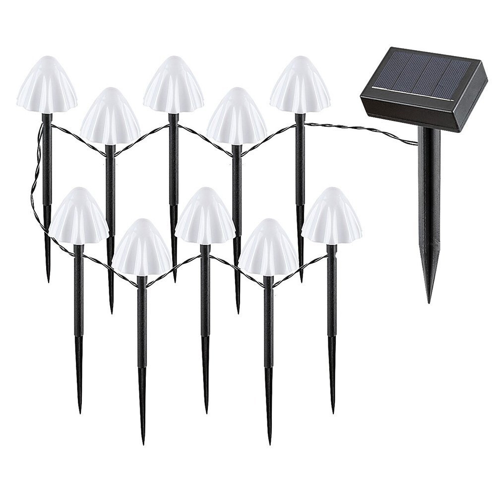 Lampki ogrodowe dekoracyjne solarne LED 2W Skadar czarny 77007 Rabalux