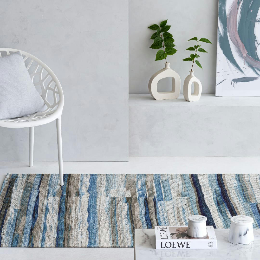 PINELIA - Tapis décoratif en coton en impression digital multicolore 160x230 cm