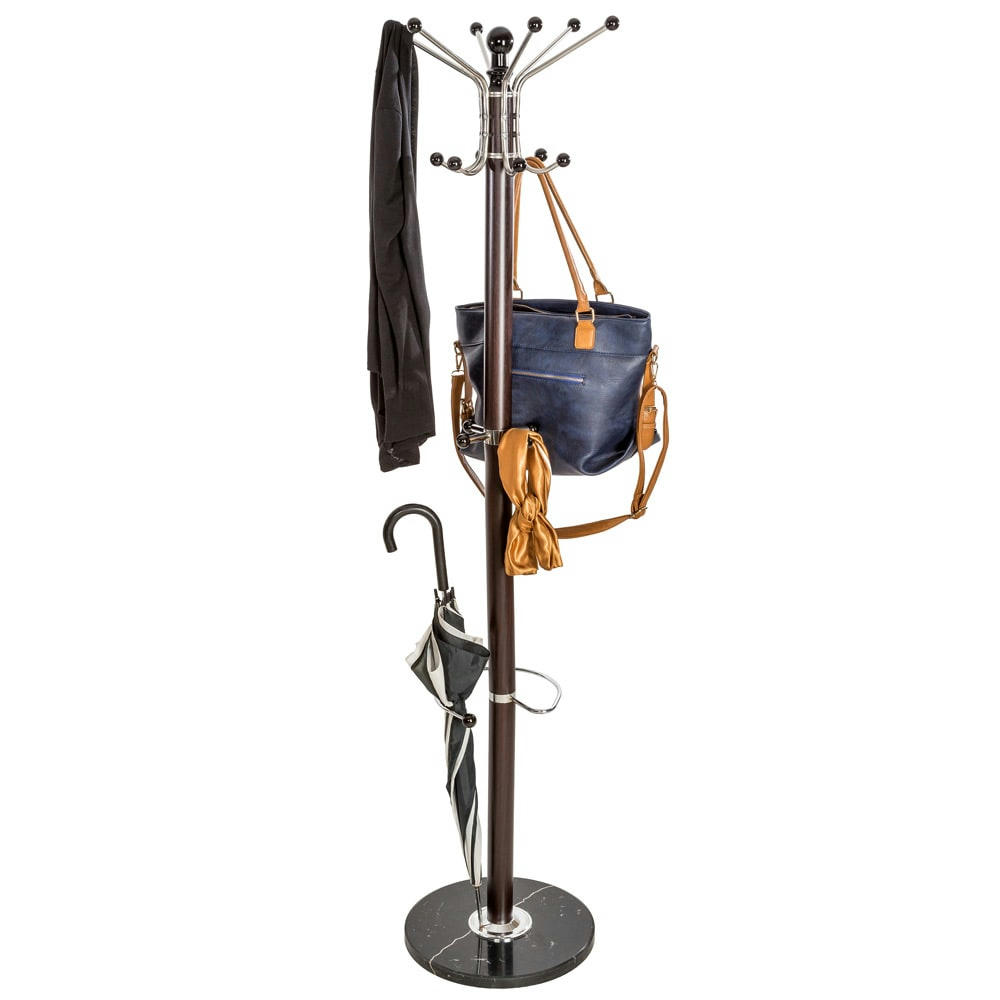 - Porte manteau en Métal et Marbre noir/marron