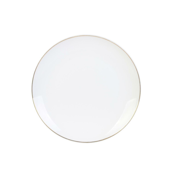 Talerz Pearl Gold 20cm biały