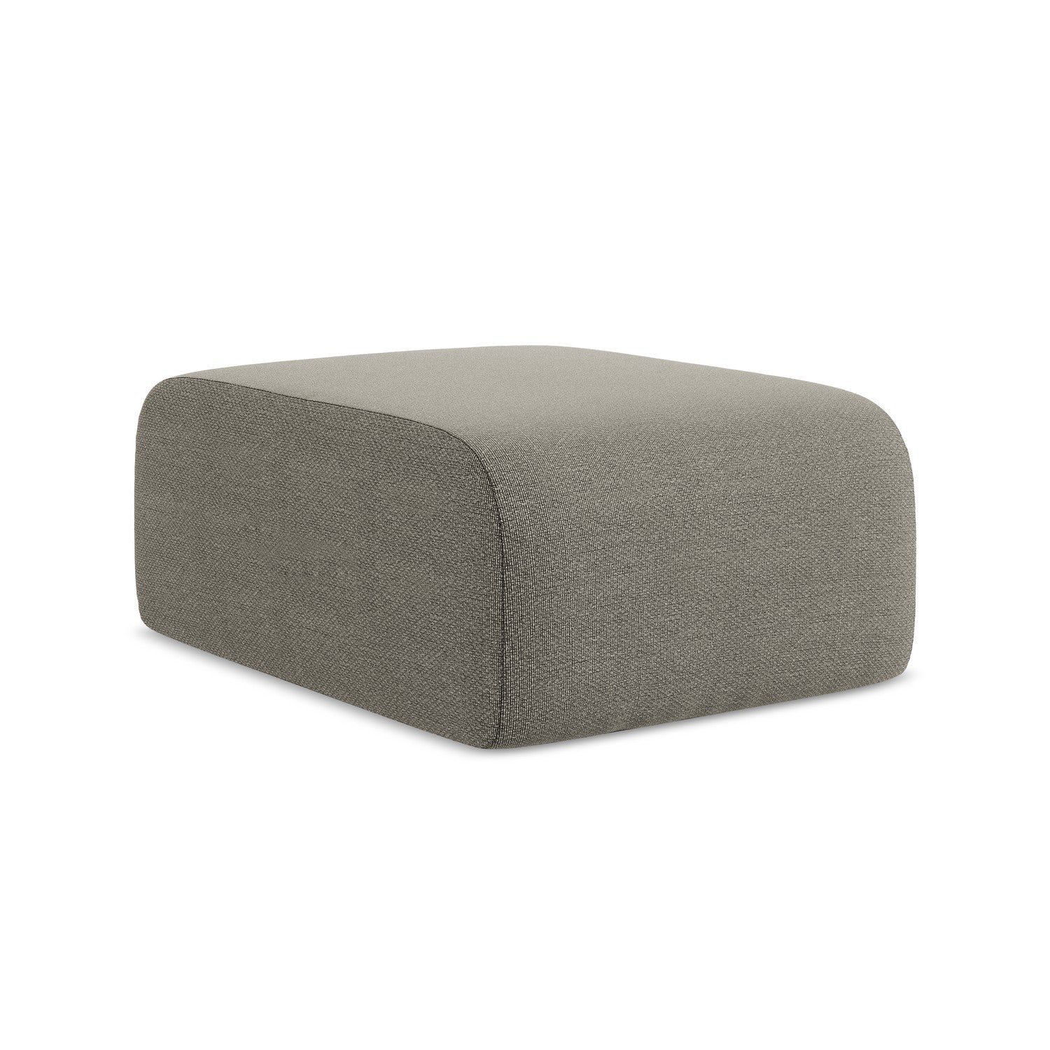 LaMiaSofa Poef Cervo - bouclé - grijs - 72x94x42