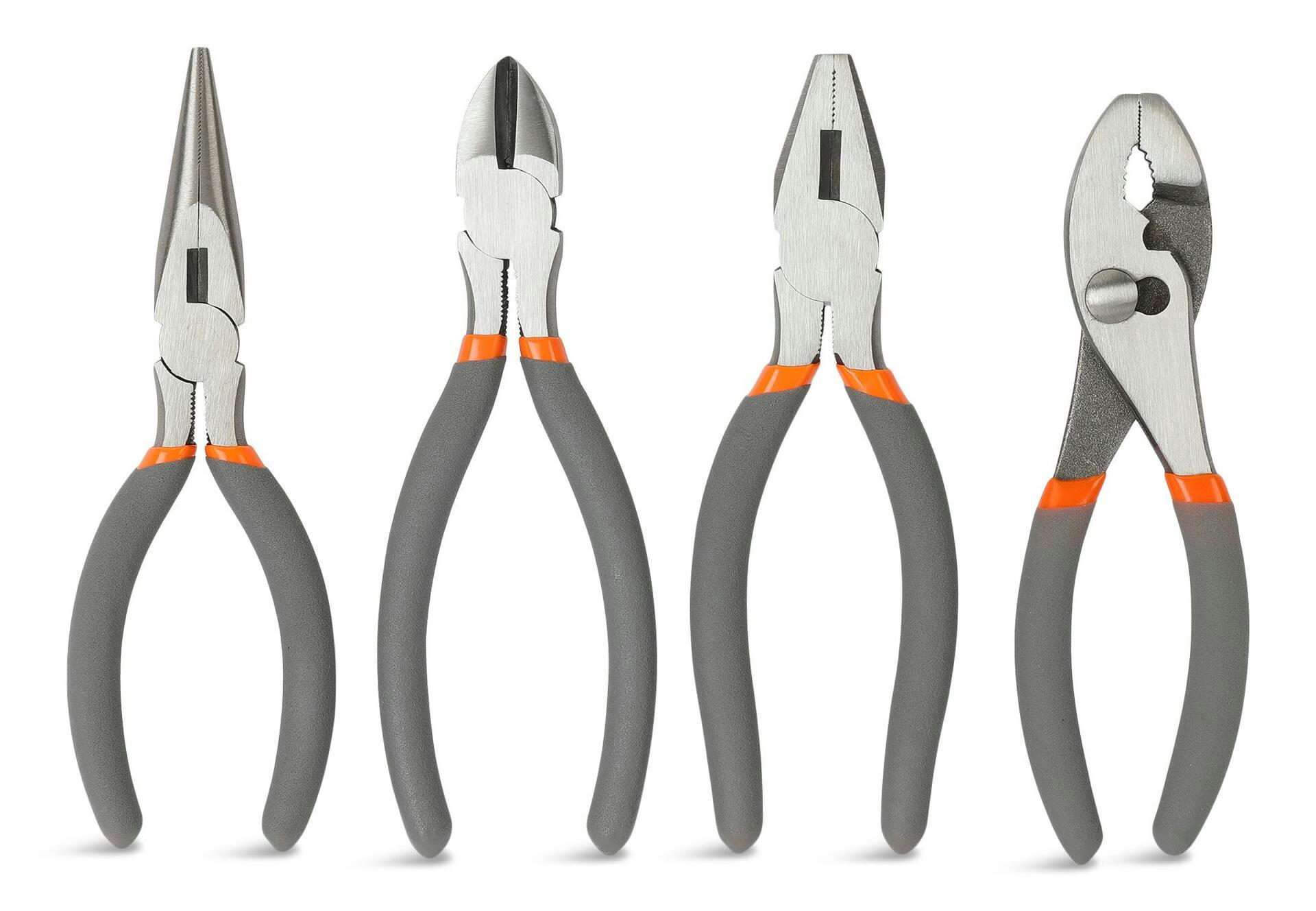 Certified Pliers Set with Micro Chrome Finish, Rust Resistant, 4-pc