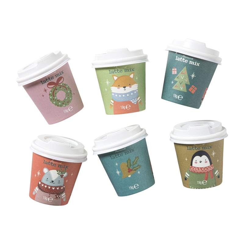 Mini koffie smaken mix - set van 6