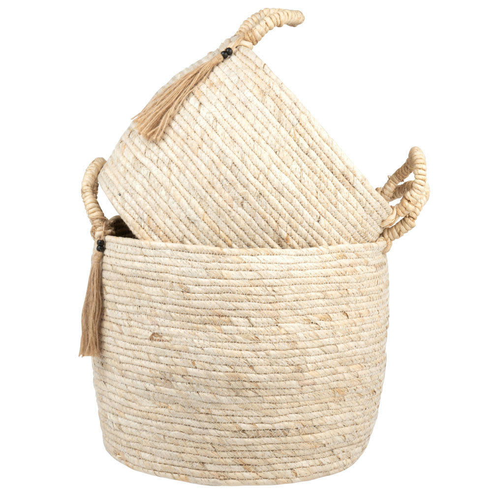 - Paniers en fibre de maïs (x2)