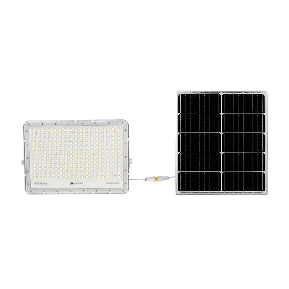 Naświetlacz LED Solarny V-TAC 30W Pilot Timer IP65 Biały 4000K 2600lm