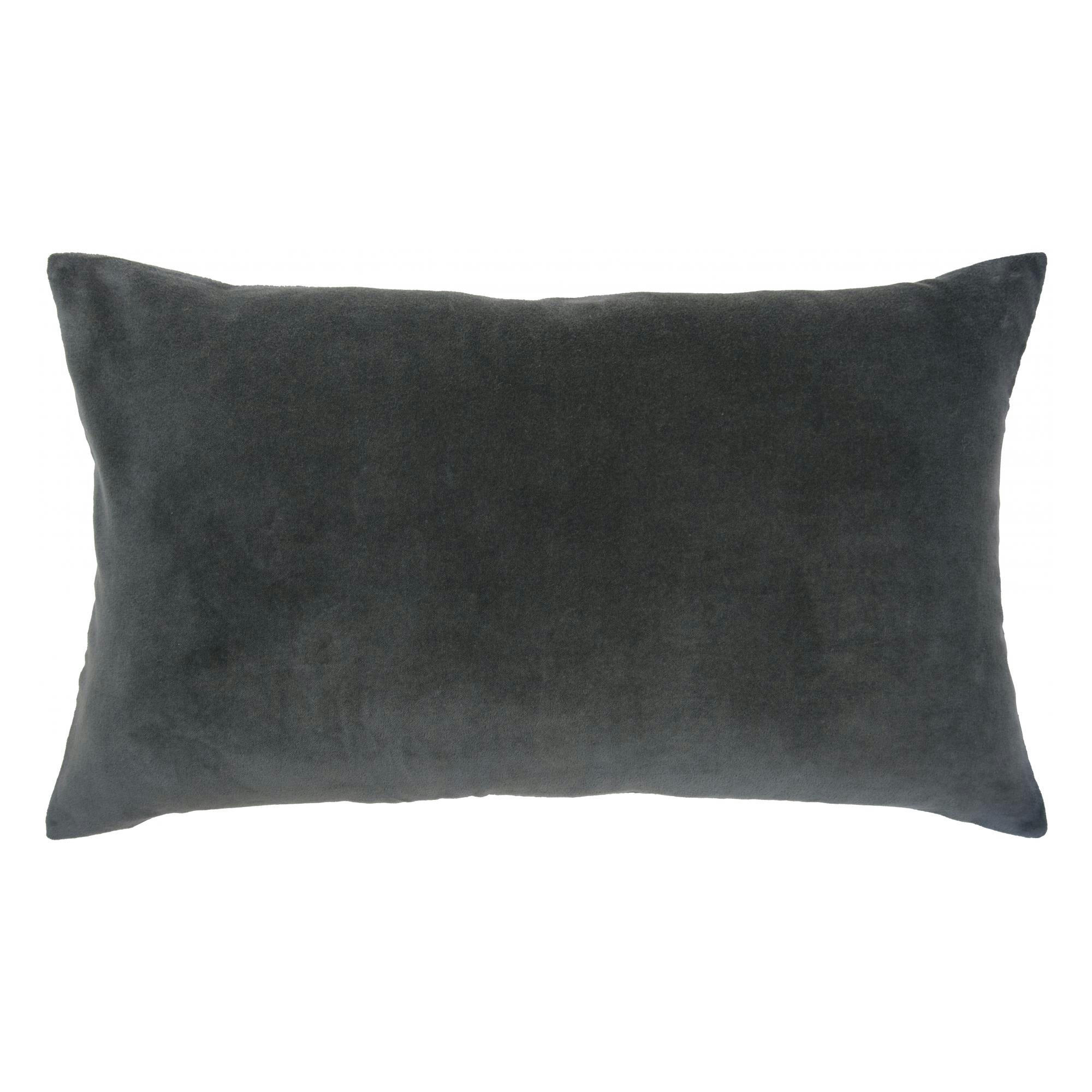 ELISE - Coussin  en coton tonnerre 30 x 50