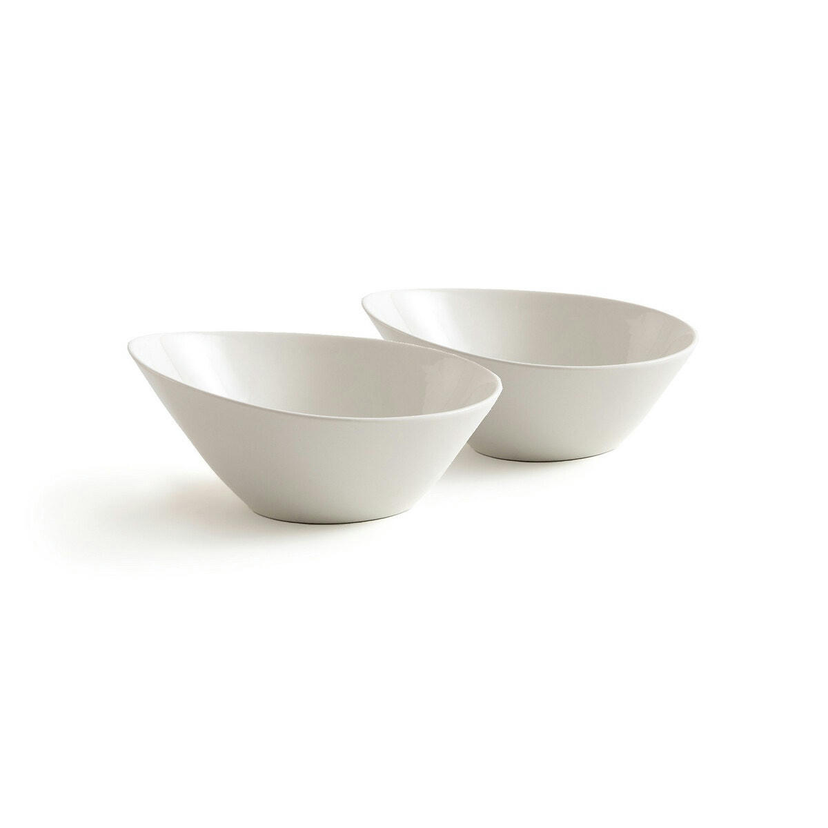 Lot de 2 bols à pâtes porcelaine, Romane