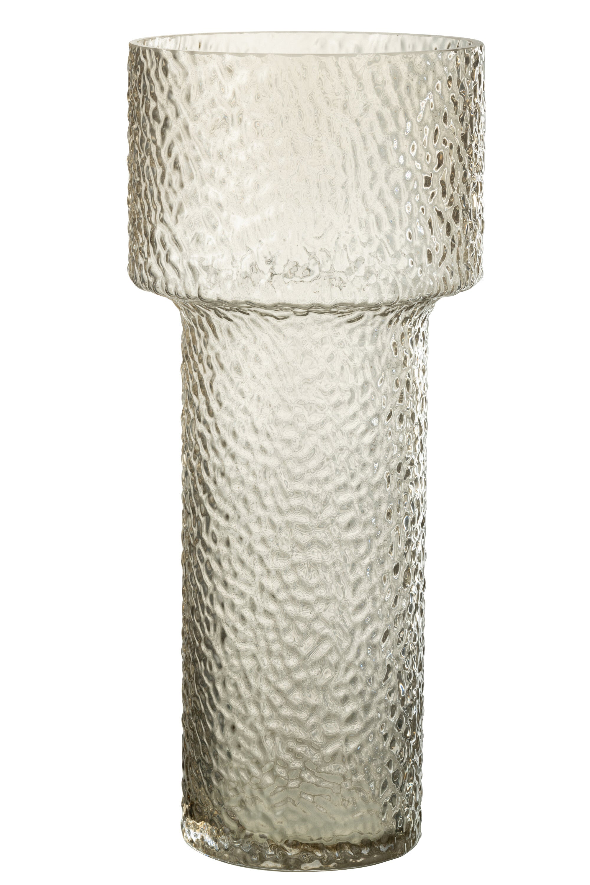 J-Line vaas Betty - glas - transparant - large - 4 cm hoog