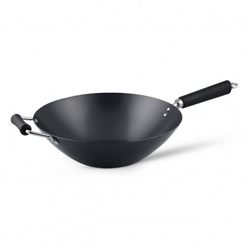 Ken Hom Excellence Carbon Steel Non-Stick Wok 31Cm Suits Induction
