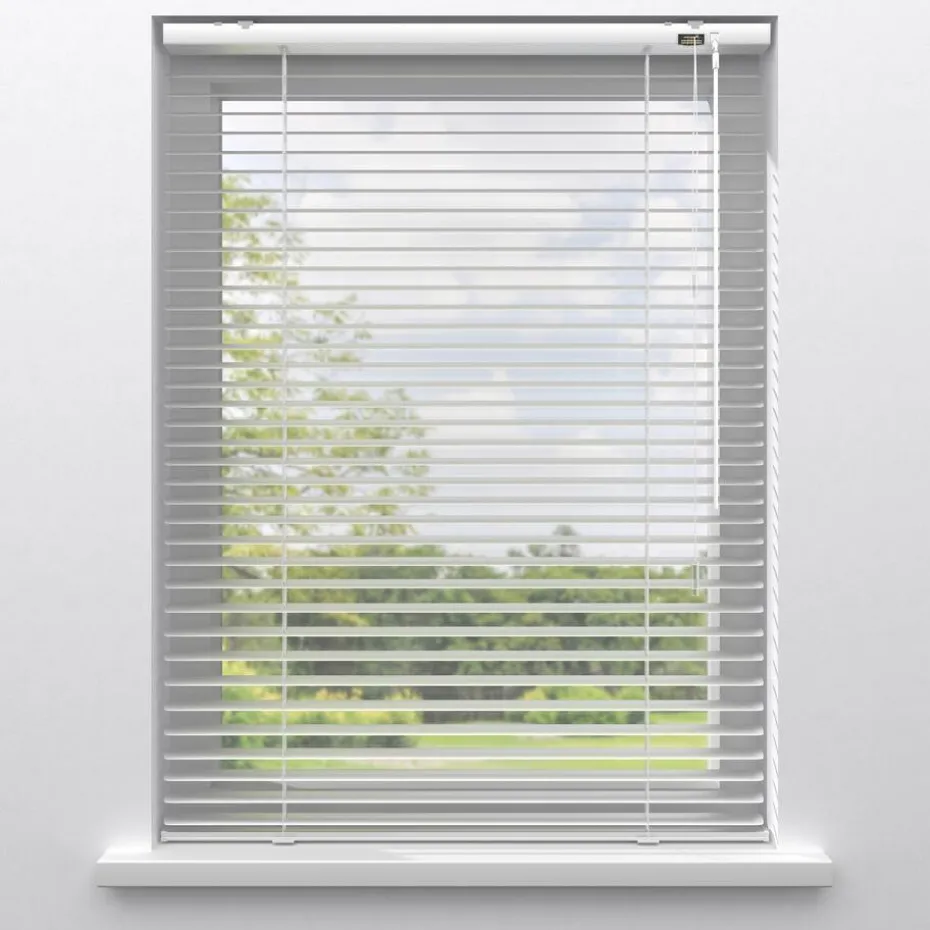 Kwantum Aluminium Jaloezieën | Houten Jaloezieën | Fenstr Aluminium Jaloezie Isis  25mm Zilver