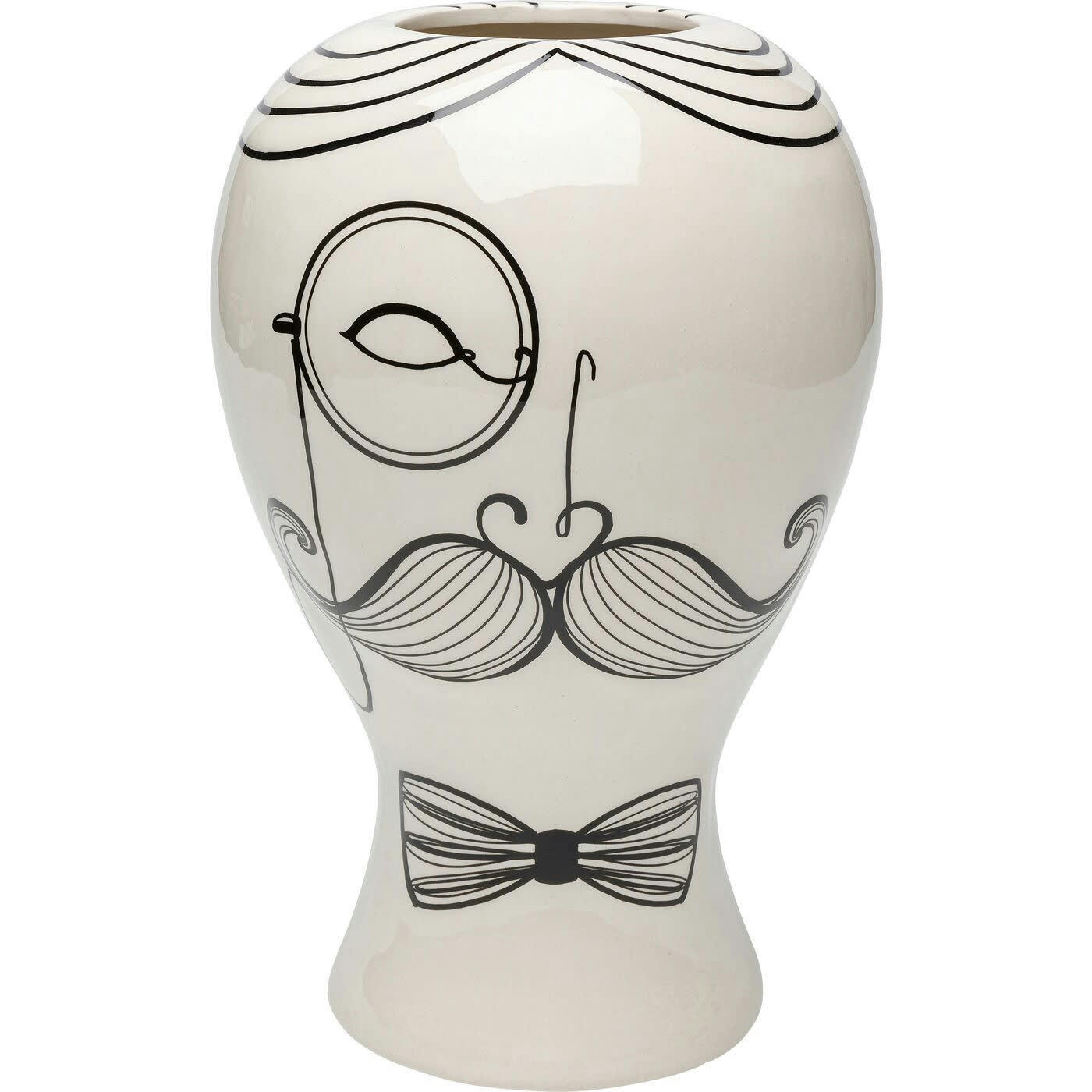 FAVOLA - Vase Favola homme blanc et noir Kare Design