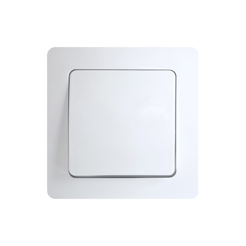 Interrupteur encastrable unipolaire blanc mat PROFILE