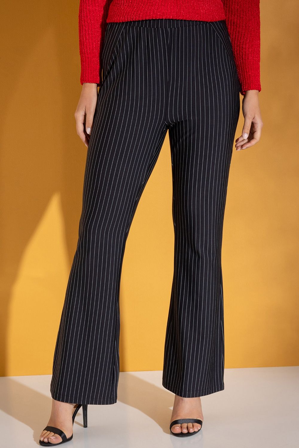 Klass. Pinstripe Bootcut Trousers
