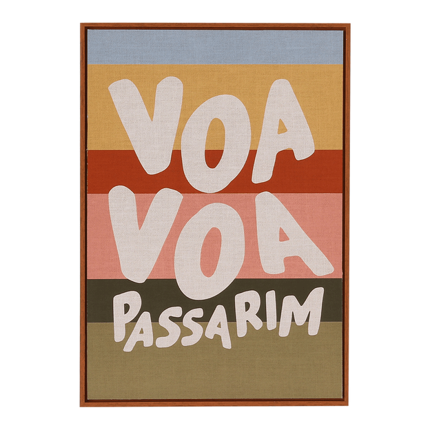 QUADRO 29 CM X 21 CM VOA PASSARIM