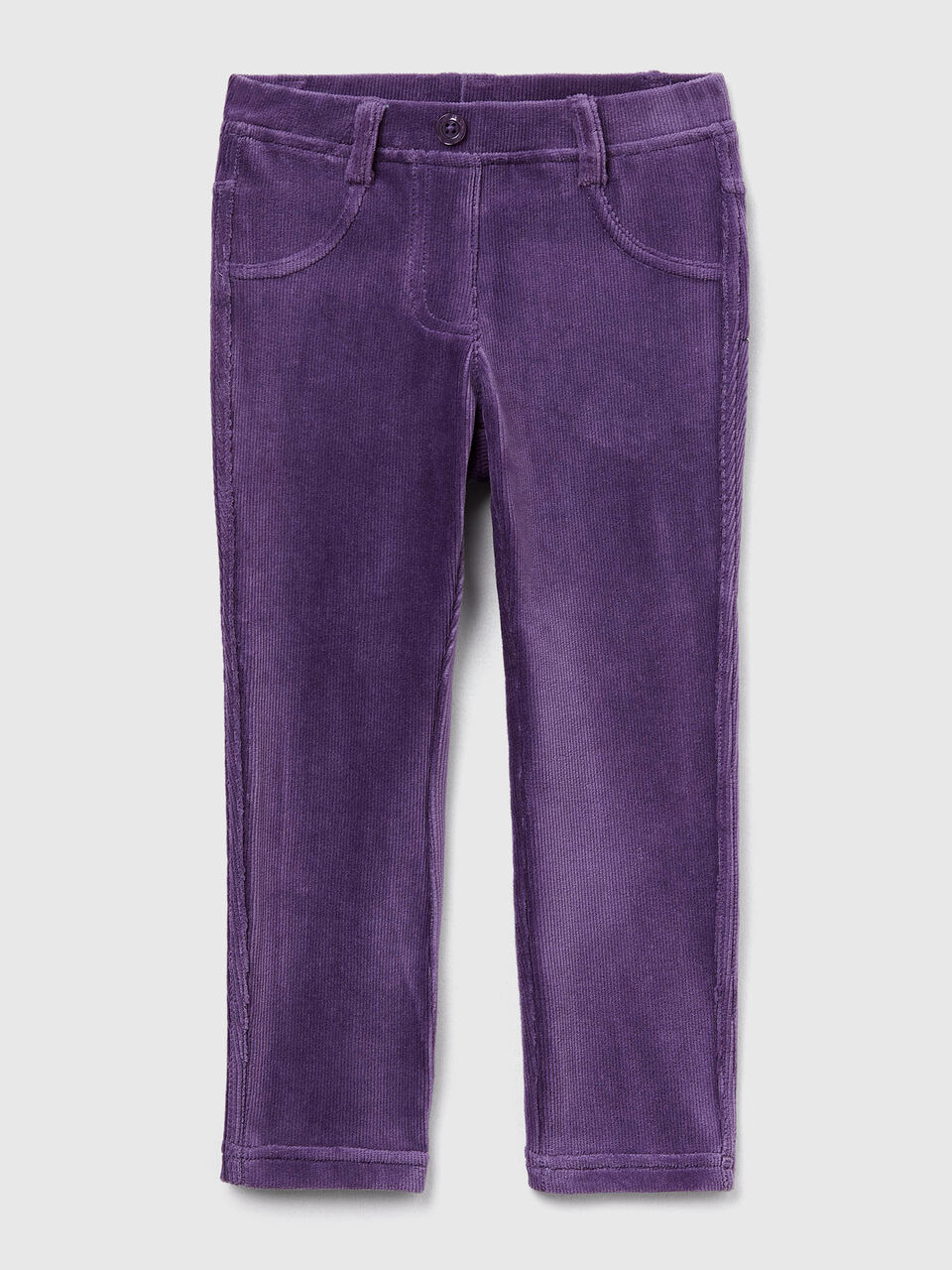 Ribbed chenille trousers