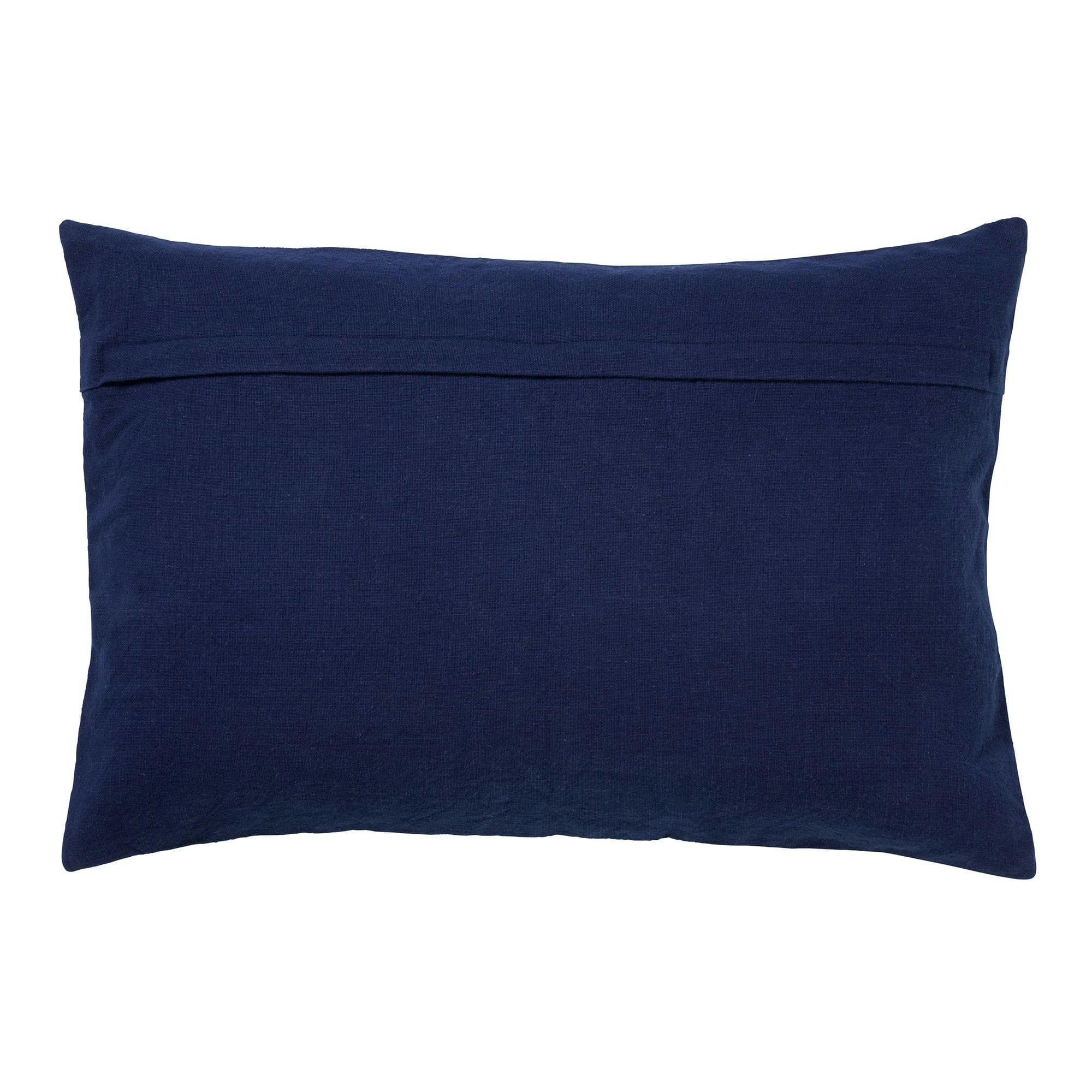 - Coussin bleu en coton 40x60 cm avec motif