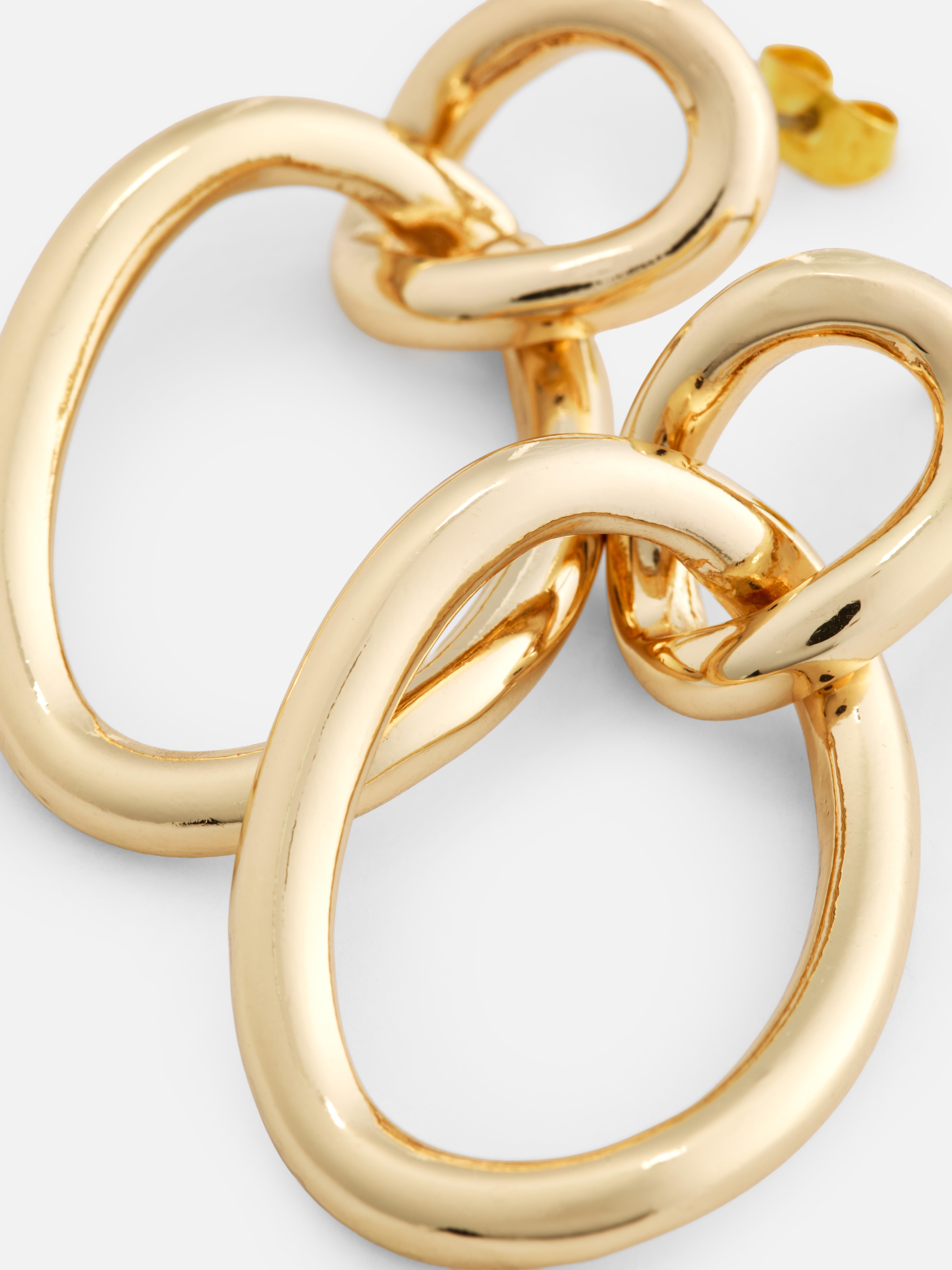 The Edit Twist Chain Drop Earrings