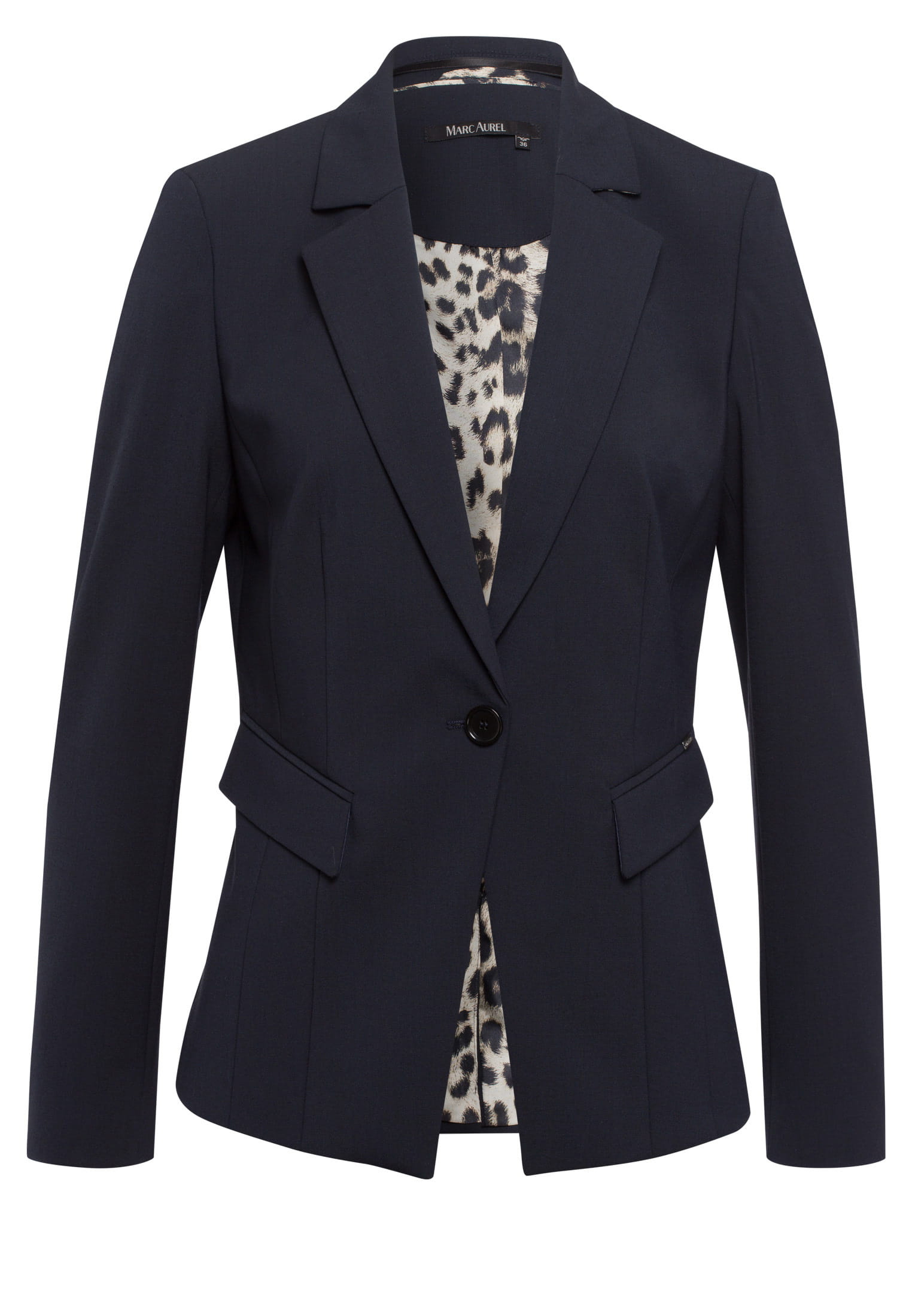 Blazer mit Leomuster innen