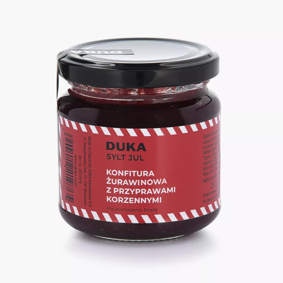 Konfitura żurawinowa z przyprawami korzennymi DUKA SYLT 200 g