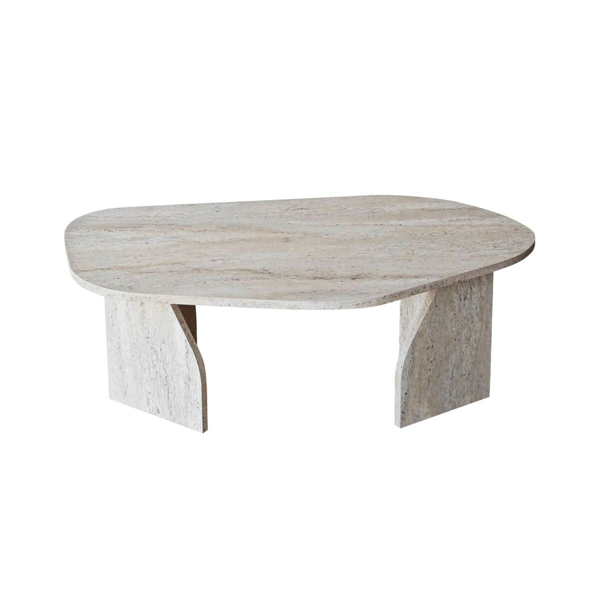 Calicosy - ROCK Salontafel met brede poten - Steen - 60x100x35 cm