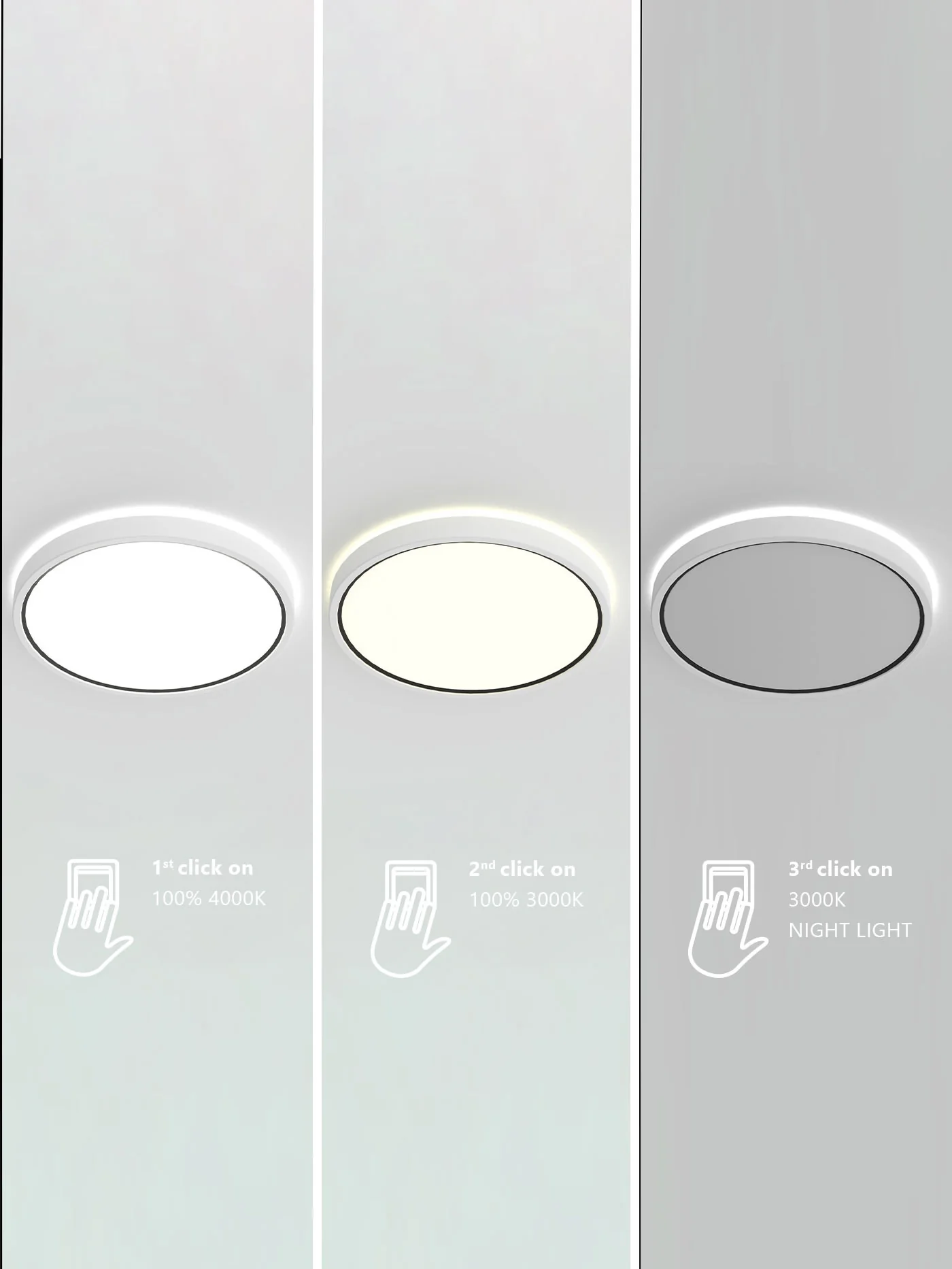 Dimmbare LED-Deckenleuchte Noxy