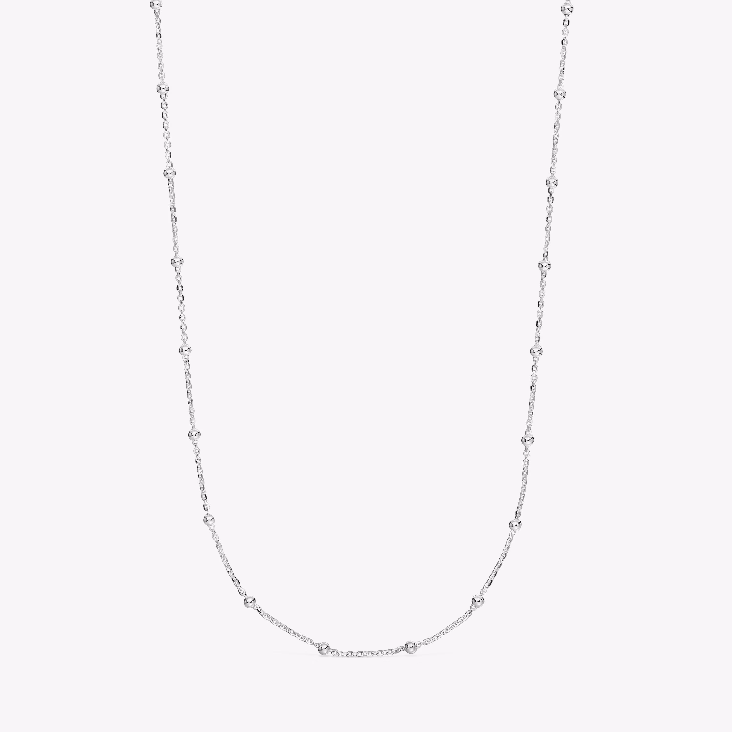 Gargantilla de plata con bolas intercaladas 60 cm TOUS Basics